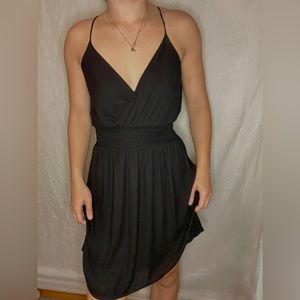 Lush black mini dress